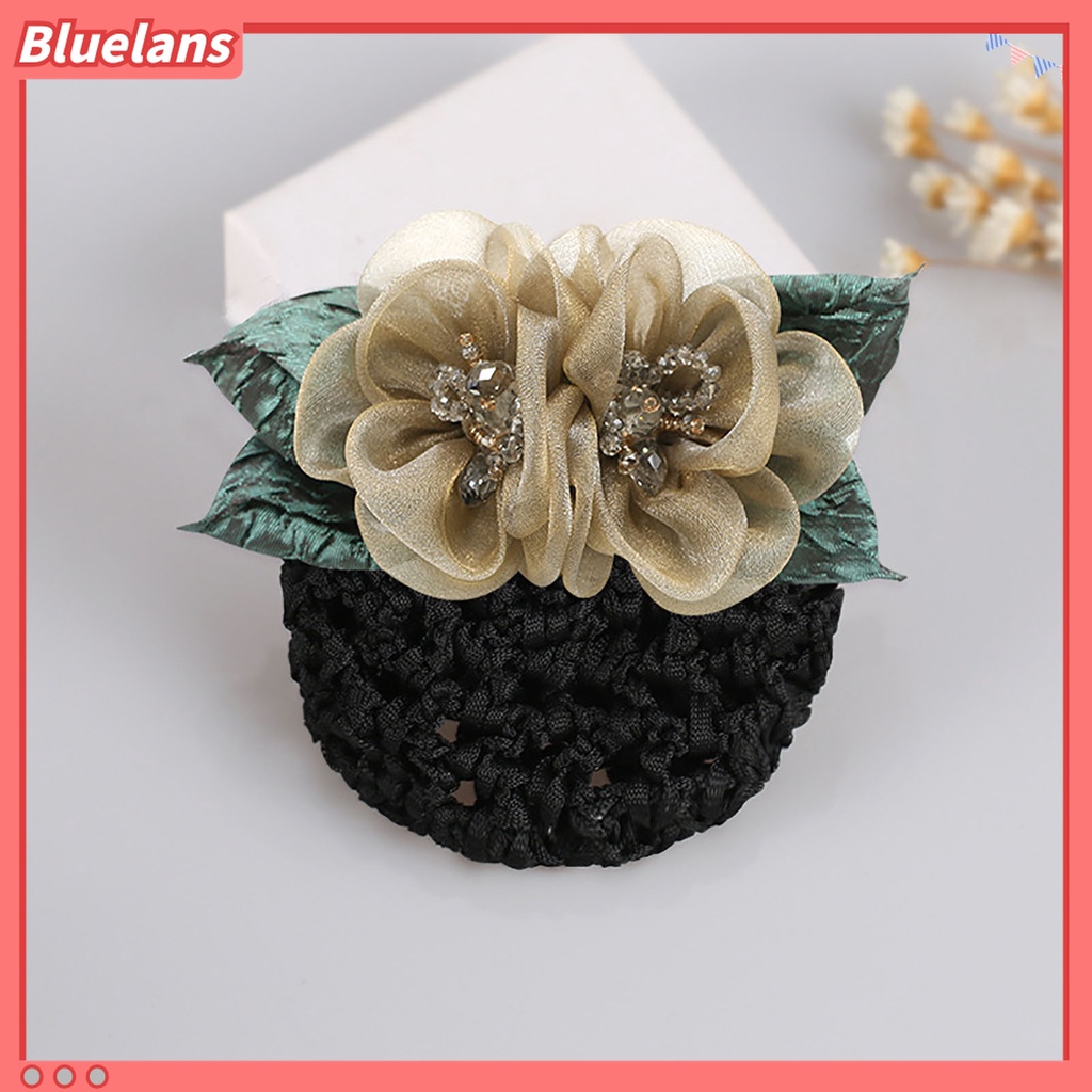 Dây Buộc Tóc Co Giãn Đính Hạt Và Hoa Ruy Băng Thanh Lịch Cho Nữ 48h