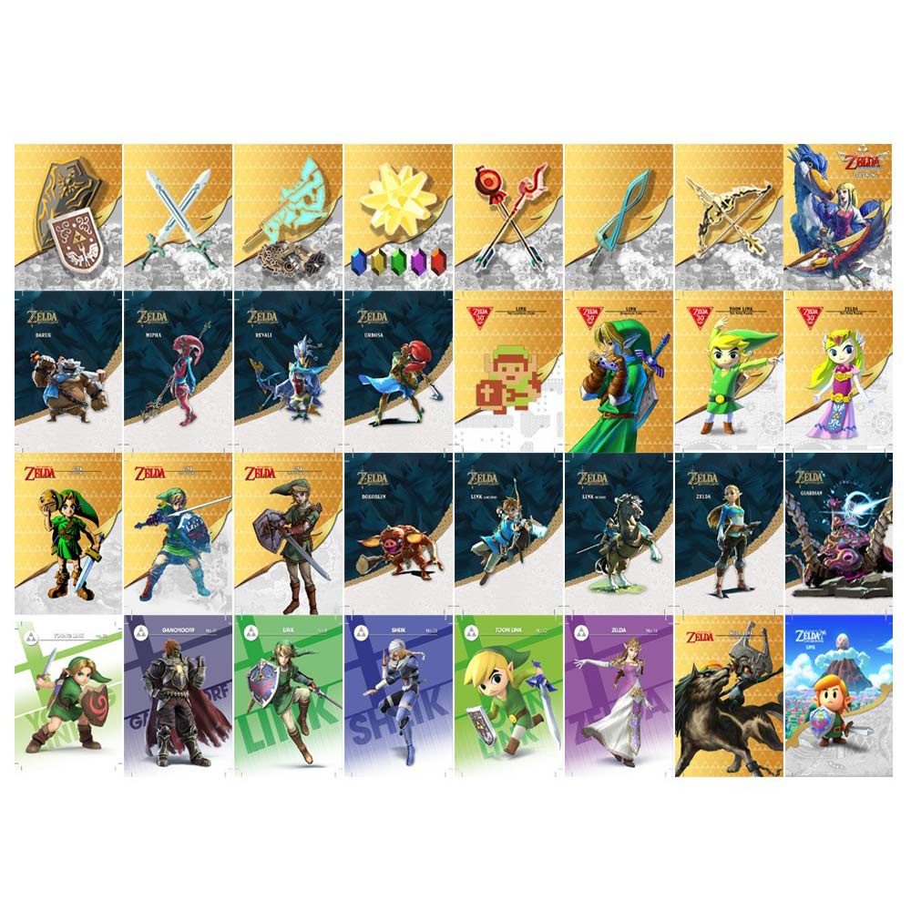 25/32 Pcs The Legend of Zelda Botw Amiibo NFC Tag Cards For Nintendo Switch/OLED/Lite