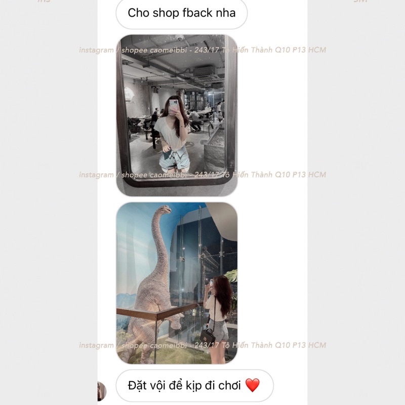 Áo Thun Cổ V - Quần Short Jean Dây Đai Dài