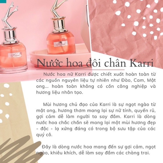 Nước hoa Kari xịt thơm lưu hương quyến rũ 30ml