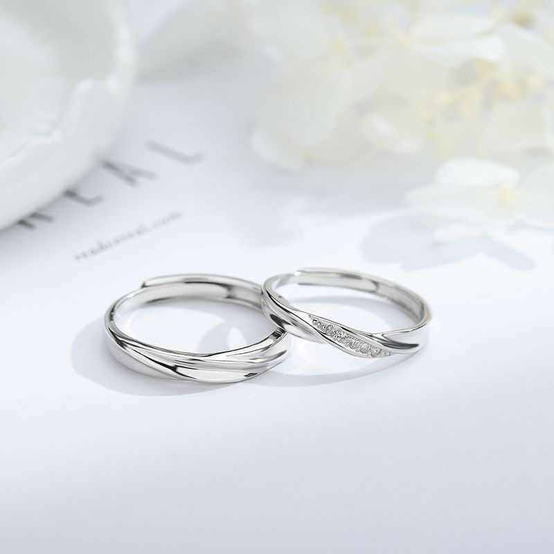 Nhẫn Đôi Bạc Dreamsilver, Nhẫn Cặp Javes Ring Chỉnh Được Size ND006