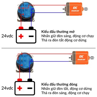 Nút nhấn nhả có đèn AL6-M 24V