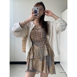 Váy SEI Boho nữ hai dây nữ ( hàng order + ảnh thật )