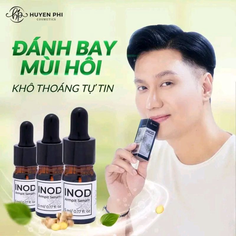 Serum INOD hôi nách Huyền Phi 5ml khử mùi hôi chân hôi nách ngăn tiết mồ hôi nách, mồ hôi chân