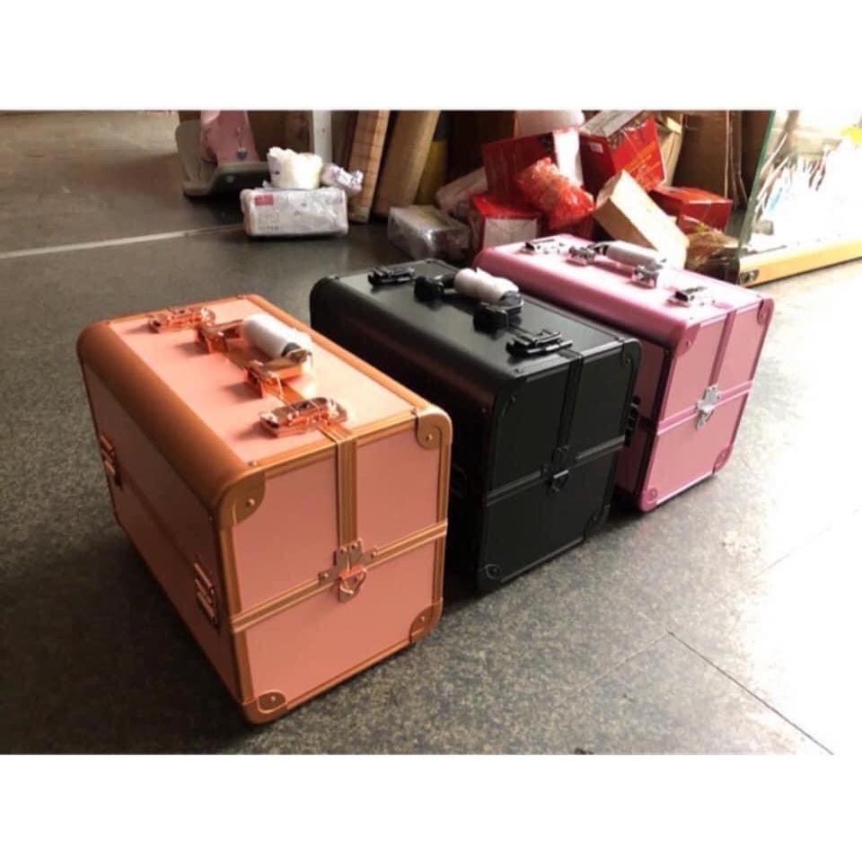 Cốp nhôm 3 tầng Size to ☄️FREESHIP☄️Nail Mi Phun Săm Trang điểm