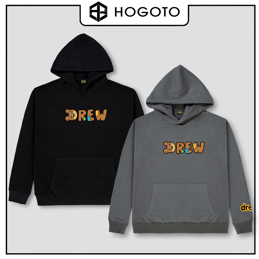 Áo Nỉ HOODIE DREW CHỮ GẤU Hogoto shop , áo nỉ bông hoodie unisex nam nữ