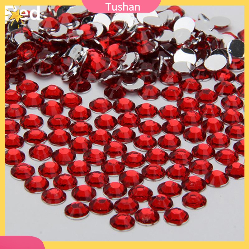 Set 2000 Hạt Cườm Nhựa Resin 2 / 3 / 4 / 5mm Trang Trí Ốp Điện Thoại / Móng Tay DIY
