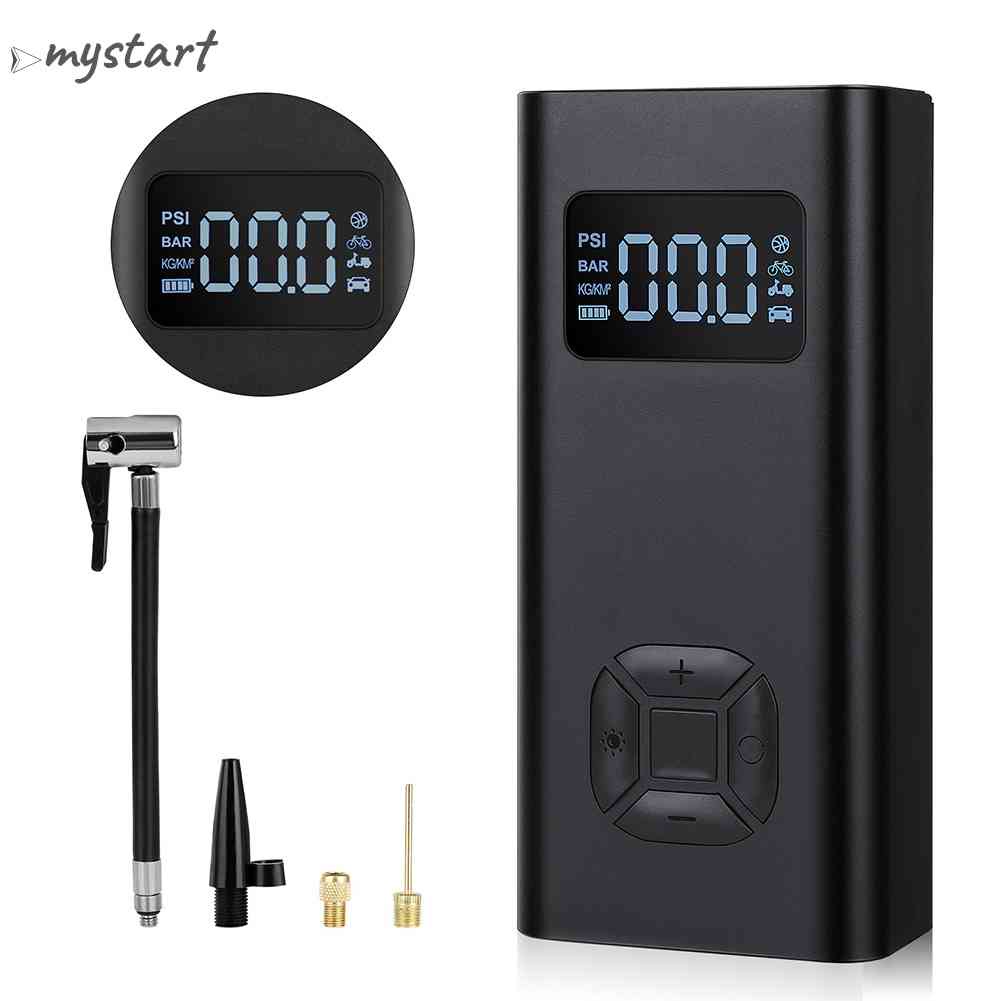 Máy Bơm Hơi Điện Tử 72PSI Có Màn Hình Hiển Thị Kỹ Thuật Số Cho Xe Đạp