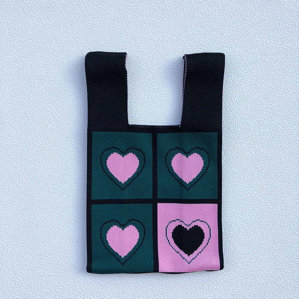 Túi Tote Đan Sợi Xích Màu Đen Phong Cách Nhật Bản Thời Trang 2022 Cho Mẹ Và Bé