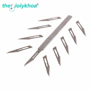Cán dao mổ số 3 tặng kèm 10 lưỡi dao mổ số 11