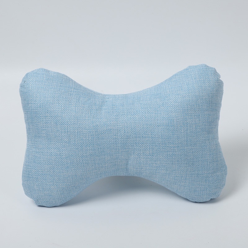 Gối Tựa Đầu Ô Tô, Xe Hơi Vải Đũi Mềm Mại Thoáng Khí Chống Mỏi Cổ Khi Lái Xe