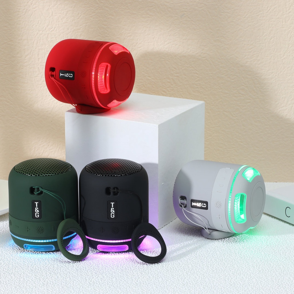 Loa không dây TG294 nghe nhạc bluetooth, MP3, thẻ nhớ, nghe đài FM chống nước IPX2 bass mạnh kiểu dáng nhỏ gọn pin tốt.