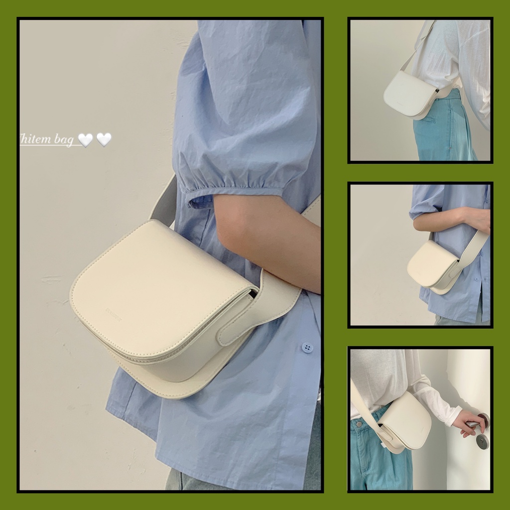 Túi xách nữ túi đeo chéo phong cách basic tối giản.