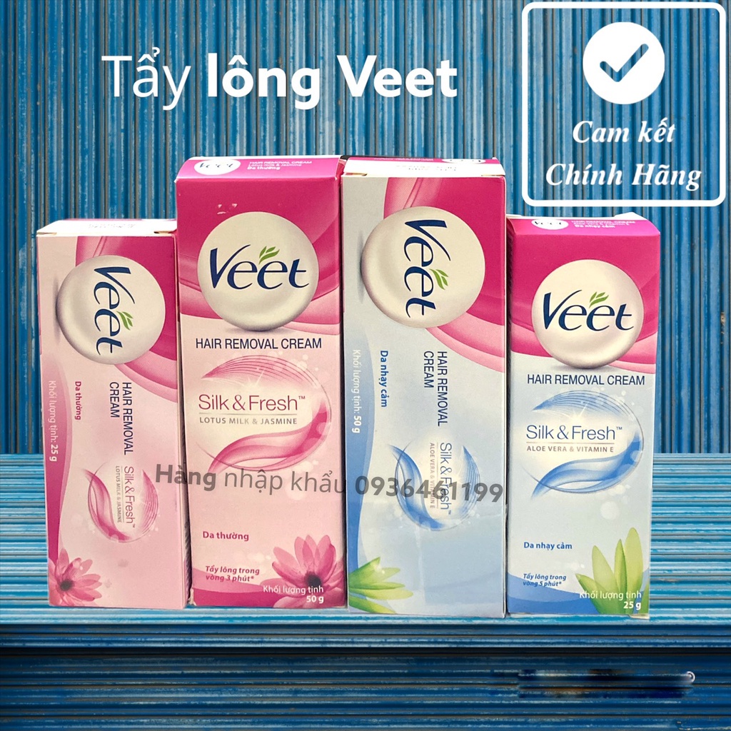 Kem tẩy lông da thường và da nhạy cảm VEET 25g CHÍNH HÃNG