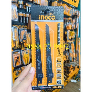 Bộ 2 lưỡi cưa kiếm (cưa gỗ) Ingco SSB644D