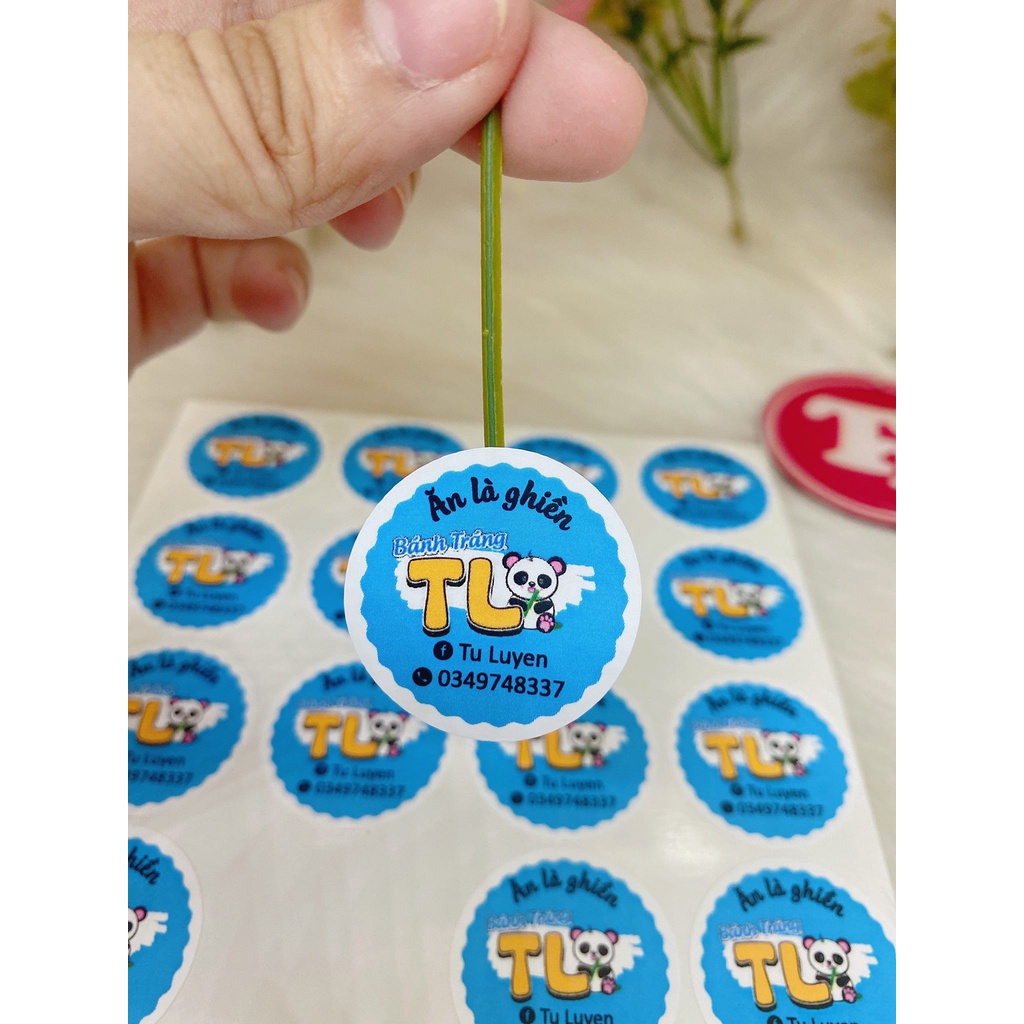 In Tem Nhãn Giấy, Decan, Sticker Dán, Thiết Kế Theo Yêu Cầu Số Lượng Ít Khổ A3