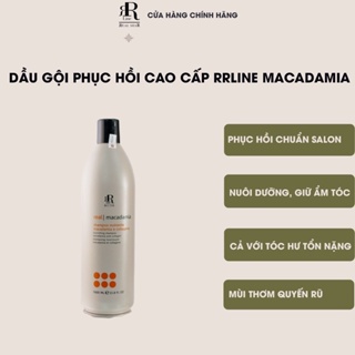 Dầu gội chăm sóc và phục hồi tóc hư tổn với hương thơm quyến rũ Rrline Macadamia Collagen Star Shampoo