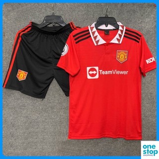 Bộ quần áo bóng đá cổ cao clb mu mùa giải 2023