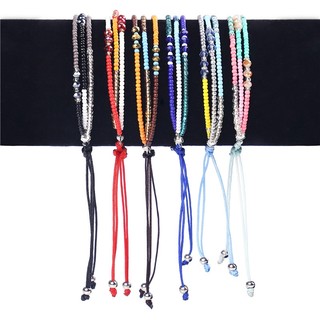 Vòng Tay Hạt Thủy Tinh Nhiều Lớp Phong Cách Boho