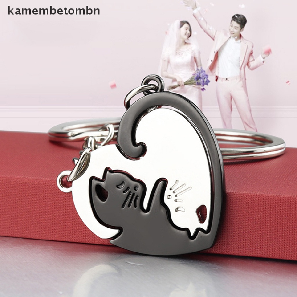 Set 2 Móc Khóa Hình Mèo Đáng Yêu Cho Cặp Đôi