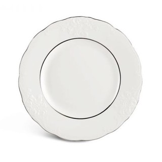 Dĩa tròn minh long đài các chỉ bạch kim 22cm - phân phối chính hãng bởi scg home