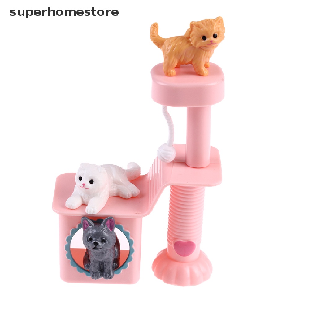 Mô Hình Mèo Dễ Thương Cho Nhà Búp Bê Barbie