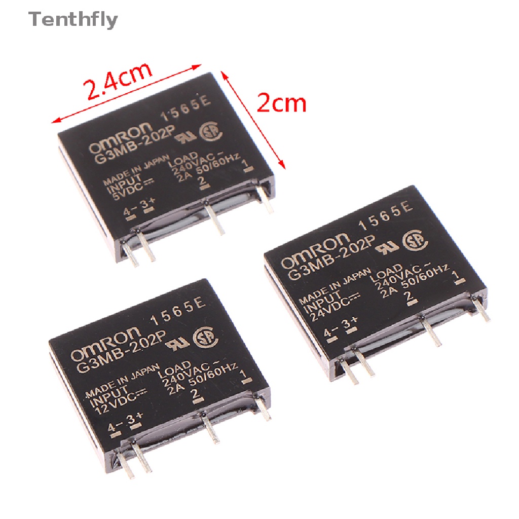 1 Rơ Le Điện Trở 5V 12V 24V DC-AC G3MB-202P-5VDC PCB SSR AC 240V 2A Mới