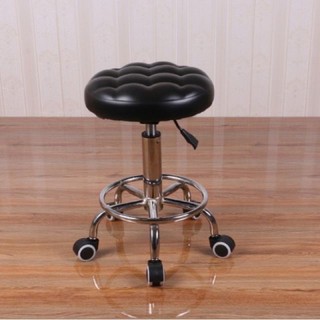 Ghế xoay không tựa nâng hạ cao thấp có bánh xe nệm êm cho kỹ thuật viên spa