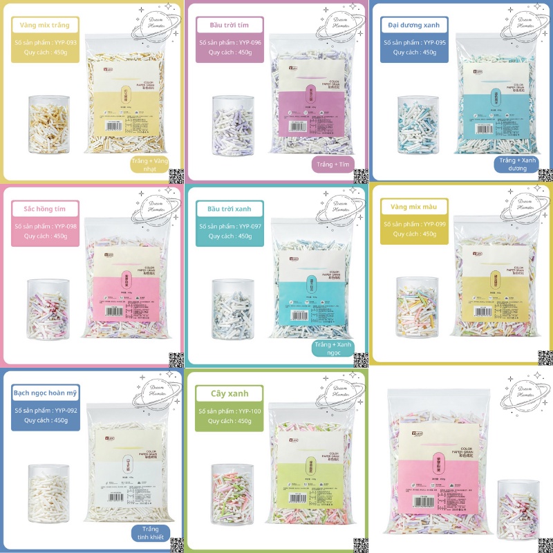 Viên giấy/sợi giấy nén lót chuồng Yee cho hamster, sóc, bọ, rat, chinchilla...(100gr và 450gr)