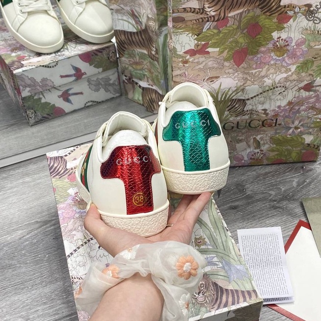 Giày thể thao GUCCI Ong, giày gucci 3 vạch mới full size 36-43 full phụ kiện/MS Sneaker