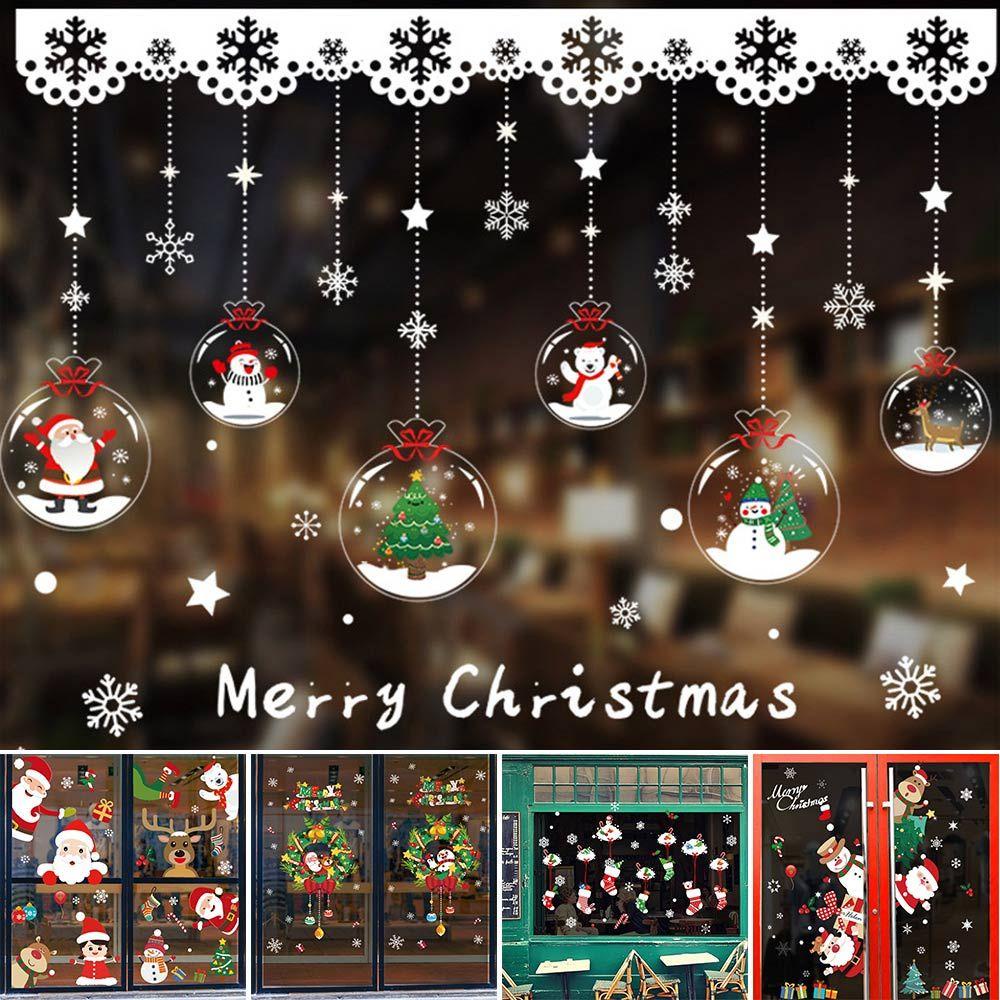 CONOPERY Sticker Dán Tường Trang Trí Giáng Sinh Chữ Merry Christmas 2023