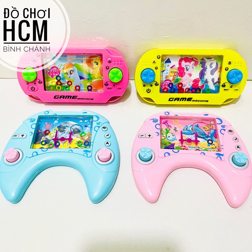 Đồ chơi trẻ em máy chơi game bắn vòng nước dành cho bé thích chơi bấm nước xếp vòng luyện kỹ năng nhanh tay