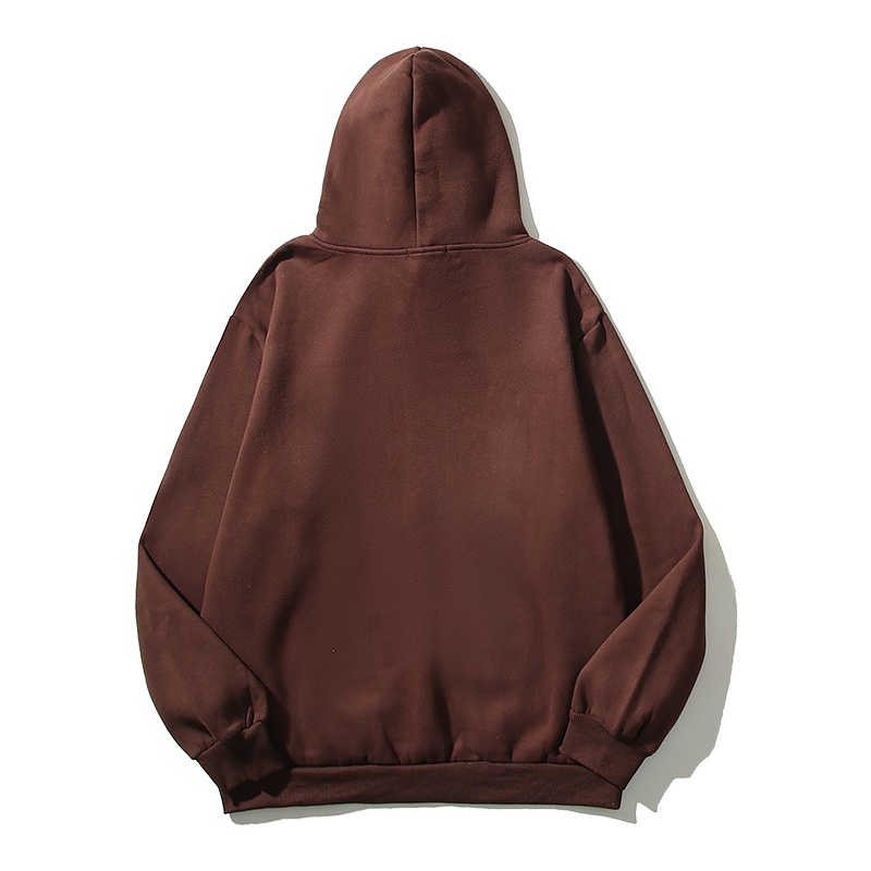 Áo Hoodie Dáng Rộng Màu Nâu In Chữ Jack Grin Và Răng Xương Rồng Biểu Tượng DARK ICON Travis Scott Cho Nam