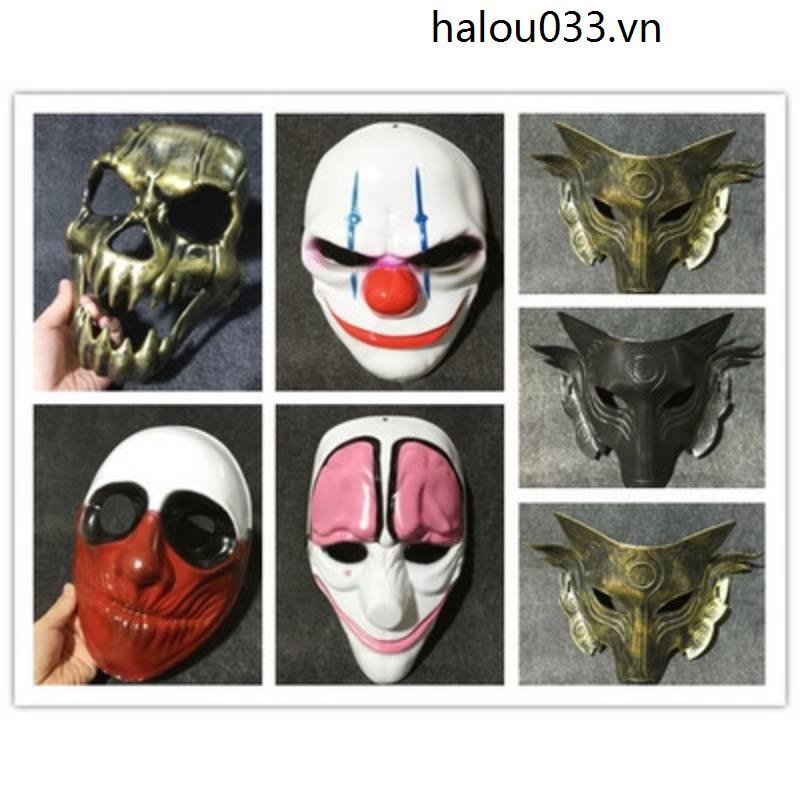 Mặt Nạ Hóa Trang Halloween Hình Đầu Sói Độc Đáo