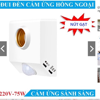 Ảnh chụp Đui đèn cảm ứng chuyển động hồng ngoại E27 bật tắt tự động LOẠI TỐT-CÓ NÚT ĐIỀU CHỈNH-hỗ trợ cài đặt miễn phí tại TP. Hồ Chí Minh