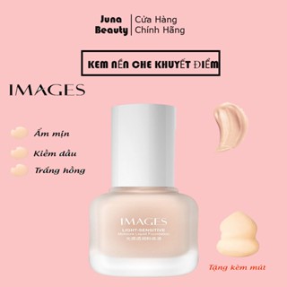 Kem Nền Images Light Che Khuyết Điểm Kiểm Soát Dầu+ kèm Mút Tán