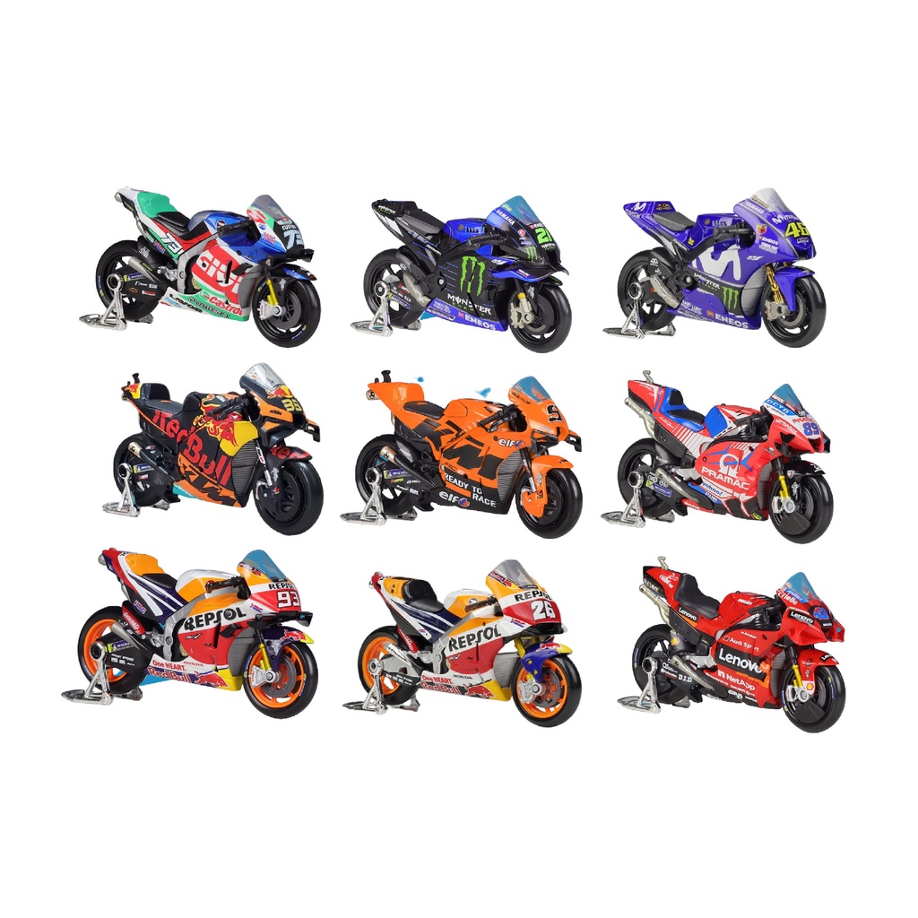 Mô hình xe moto gp 1:18 Maisto Yamaha YZF-R1, Honda Team, KTM RC16,Honda Repsol RC213V