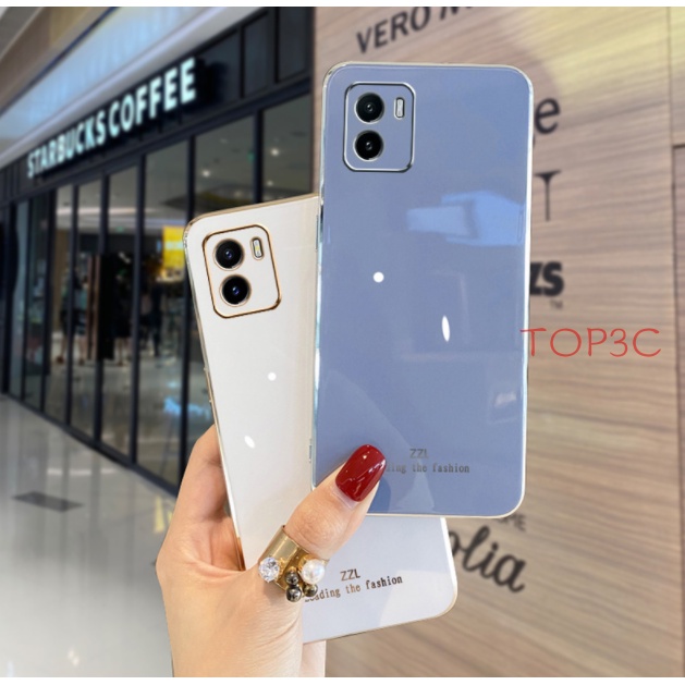 Ốp lưng vivo y16 Ốp Điện Thoại Viền Thẳng Thời Trang Cho Vivo Y16 Y02S Y35 V25 Y21 Y33S Y15S Y01 Y15A Y20 Y20S Y21S Y33T T1X Y12S ZB
