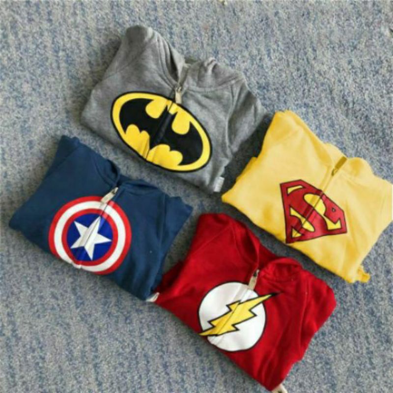 Mới 2022 | Áo khoác siêu anh hùng phong cách cá tính đáng yêu cho bé 8-18kg