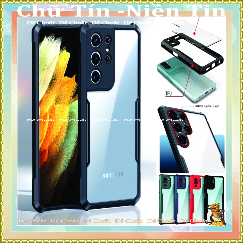 Ốp lưng trong suốt chống sóc, chống ố điện thoại samsung not 8, not 9, not 10plus, not10lite, not 20, not 20pus