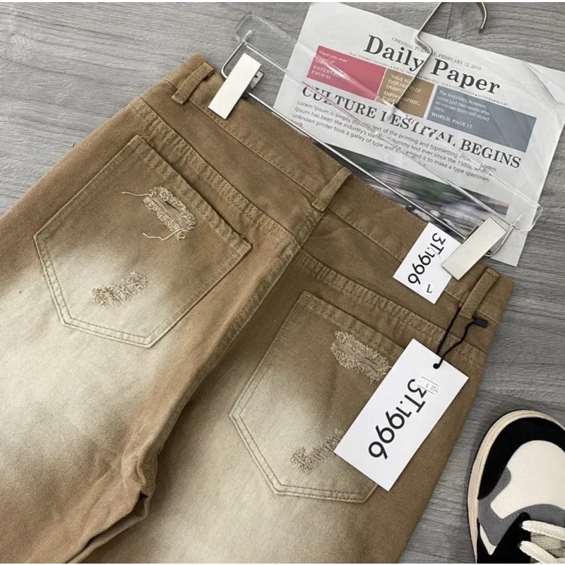 QUẦN BAGGY JEANS DÁNG SUÔNG,QUẦN JEAS ỐNG RỘNG NAM VÀ NỮ MÃ 854