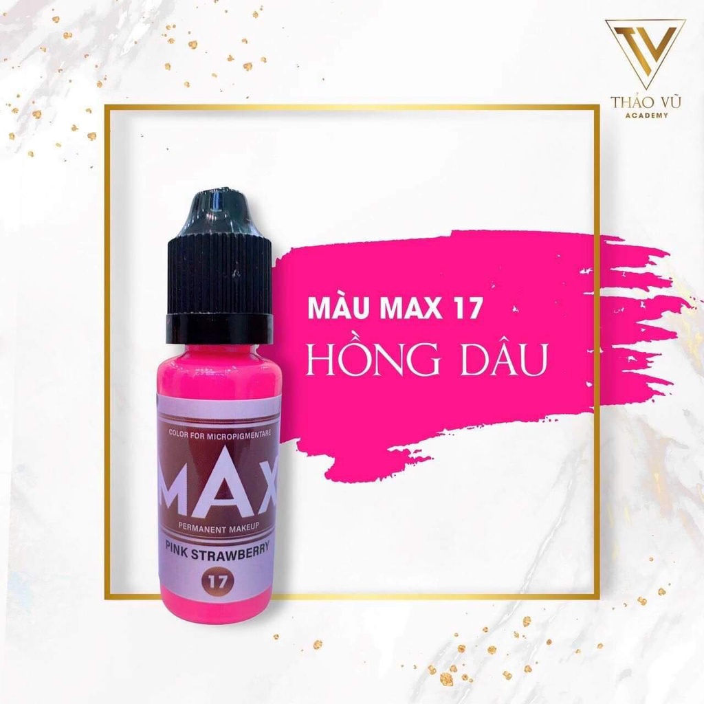 Mực MAX Phun Xăm Hữu Cơ  Siêu Bám 👄Môi 12ML 👍 Mày 18ML 👍Chính Hãng