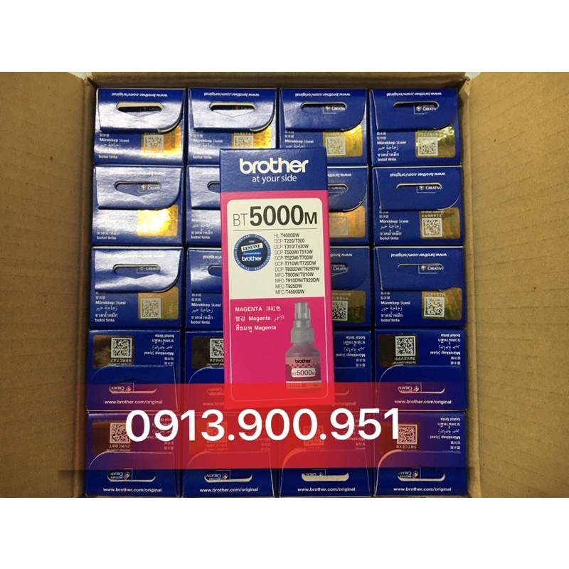 Combo 4 hộp mực in phun màu dùng cho máy in Brother T320, T520W, T720W, T820W, T920W, T4000, T4500DW - BTD60/BT5000