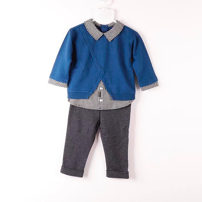 Bộ nỉ da cá TQXK dư xịn cho bé trai từ 10 kg - 16 kg