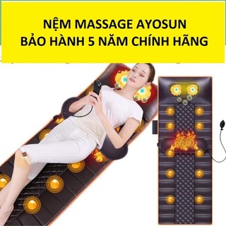 [Chính Hãng- BH 5 Năm] Nệm Massage Toàn thân Rung giảm đau cổ gáy lưng chân. Nệm massage siêu bền