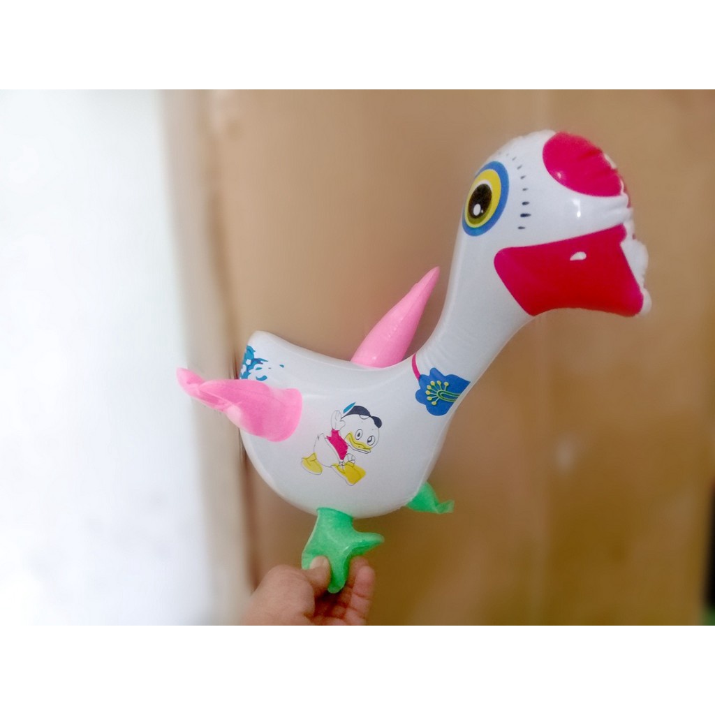 Bong Bóng Phao sỉ 6 Vịt Trắng Mắt To bơm hơi( giá: 13.300/con)