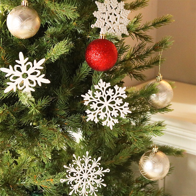 Hàng Mới Về Mới Set 40 Bông Tuyết Trang Trí Cây Thông Noel Kích Thước 10cm PK0S