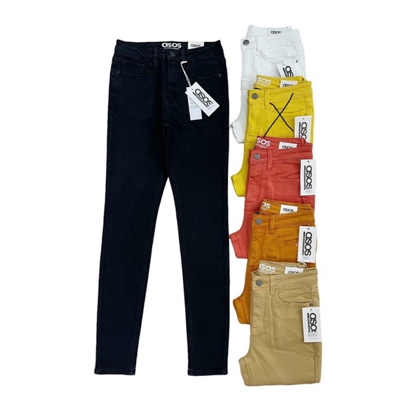 Quần jean skinny ôm trắng đen dáng dài