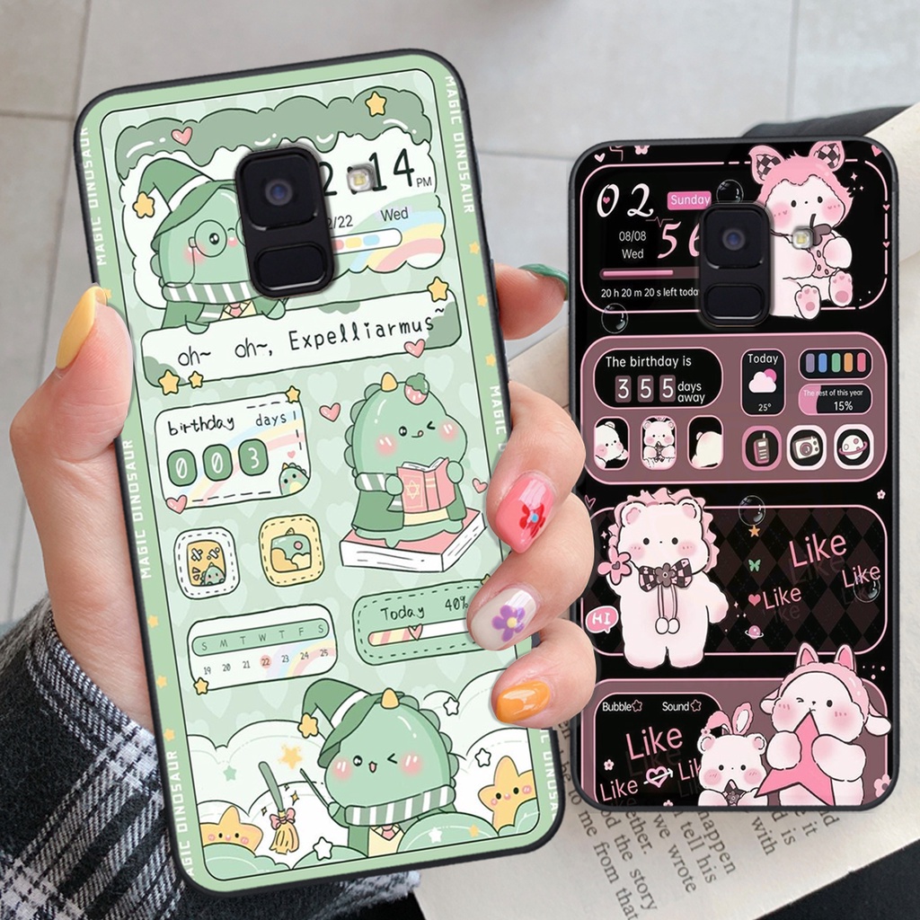 Ốp Samsung A6 2018 / A6 Plus / A6+/A8 2018 / A8 Plus / A8+ in hình silicon dẻo cute dễ thương chống shock chất lượng