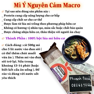 Mì Ý Nguyên Cám Macro 500gr